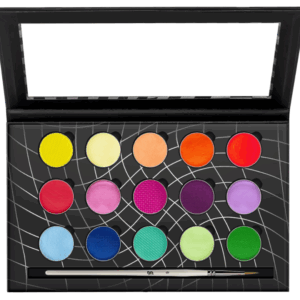 Santania UV Rainbow 15-Pan Palette - Vibrant UV Makeup Colors